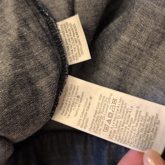 NWT Madewell Denim Yana Dress Midi Full Circle Skirt V Neck Dark Blue Size 6 - Picture 4 of 13